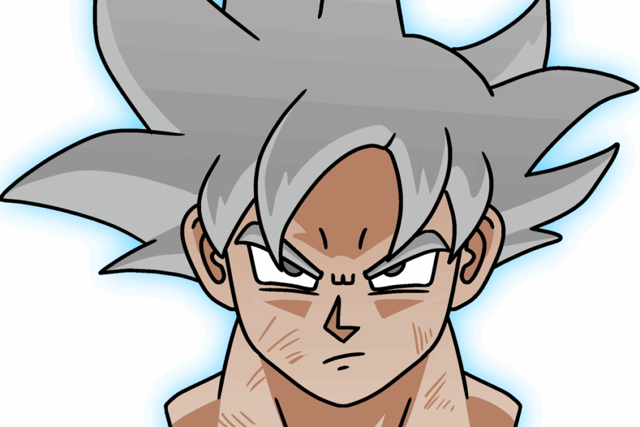 How To Draw Goku Ultra Instinct Really Easy Drawing Tutorial