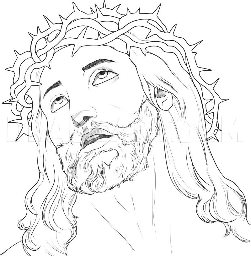 How To Draw Jesus Drawing Step By Step By Dawn DragoArt