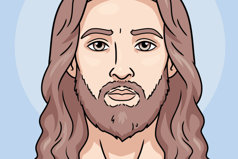 How To Draw Jesus Face Really Easy Drawing Tutorial