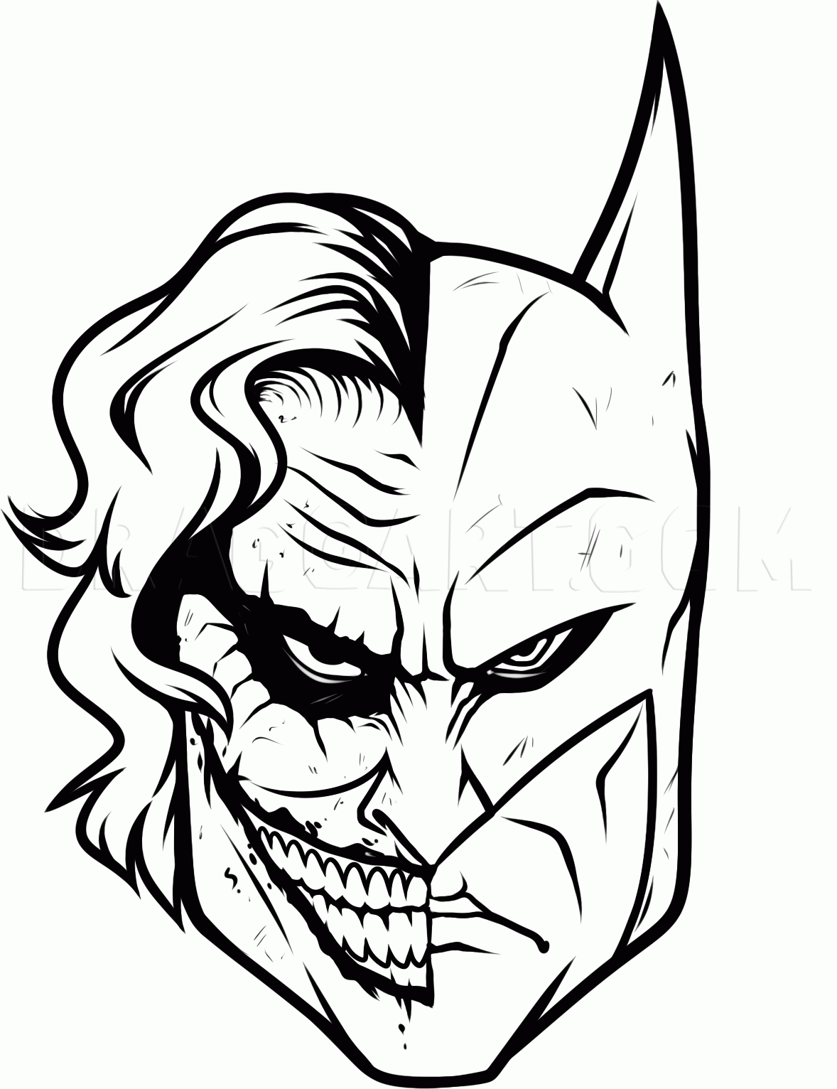 How To Draw Joker And Batman Drawing Step By Step By Dawn 