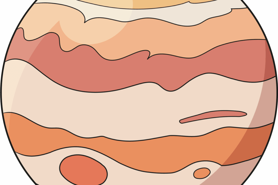 How To Draw Jupiter Really Easy Drawing Tutorial