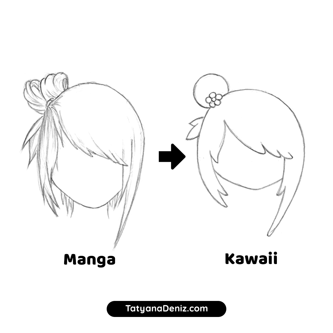 How To Draw Kawaii Hairstyles And Adapt Manga Hairstyles