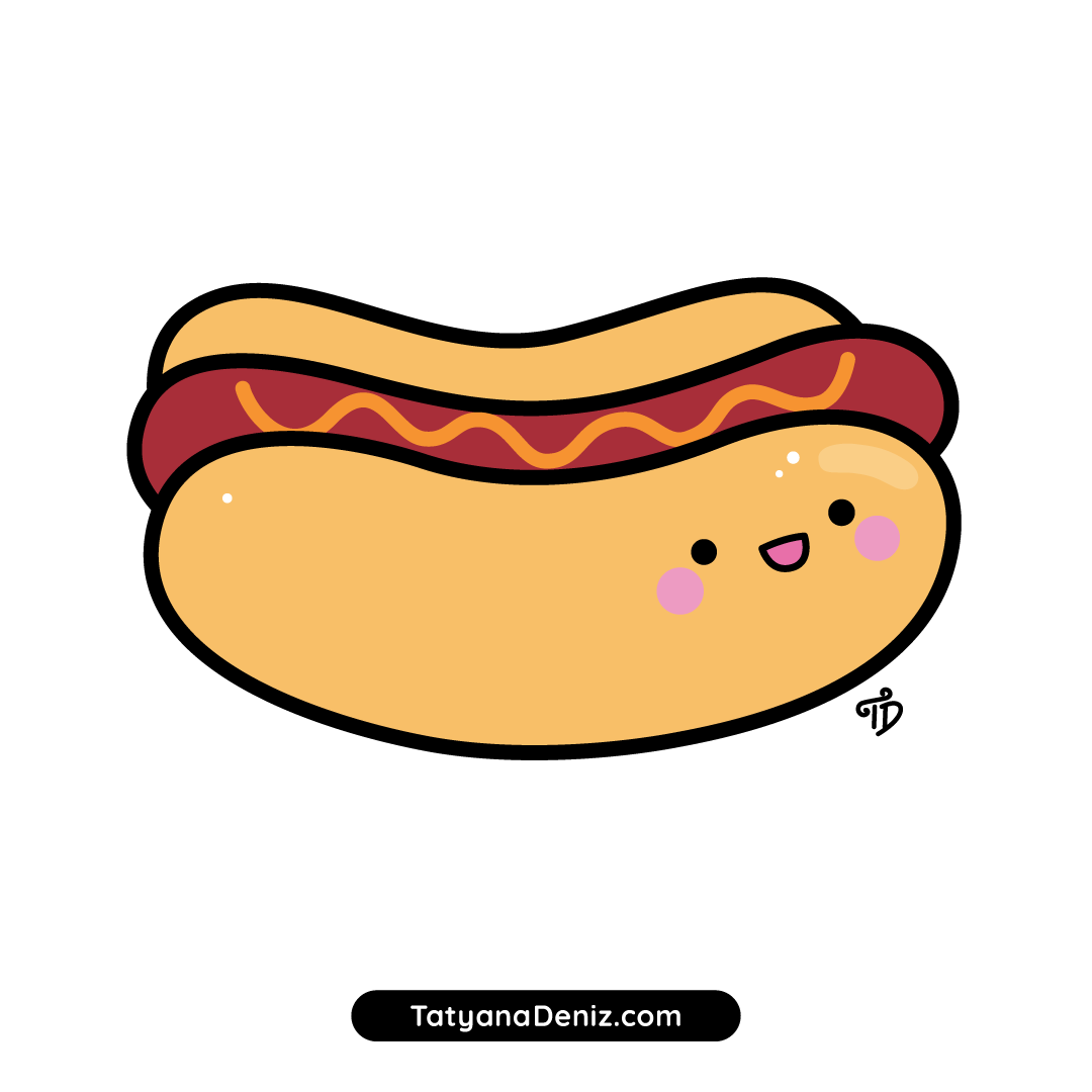 How To Draw Kawaii Hot Dog Step by step Cute And Easy