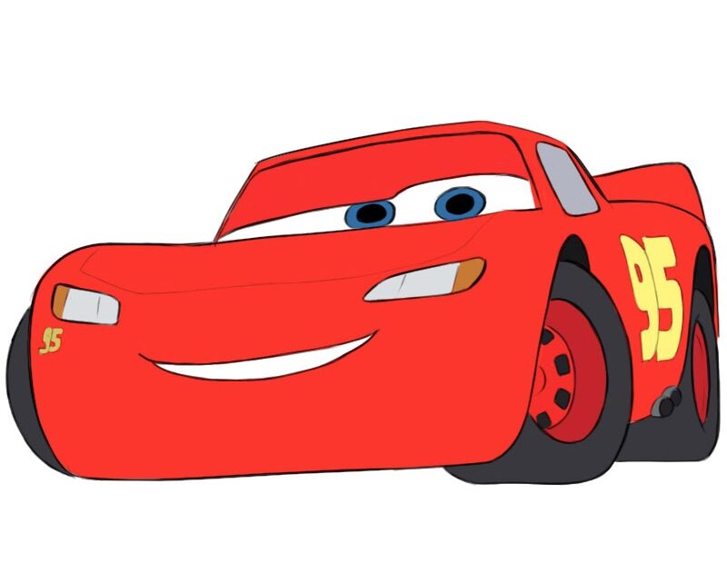 How To Draw Lightning McQueen Easy Drawing Art