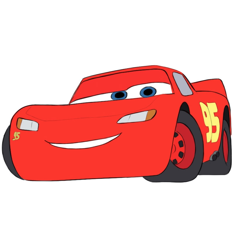 How To Draw Lightning McQueen Easy Drawing Art