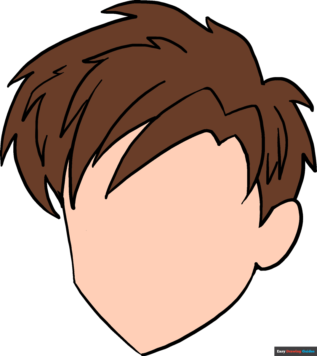 anime hair drawing