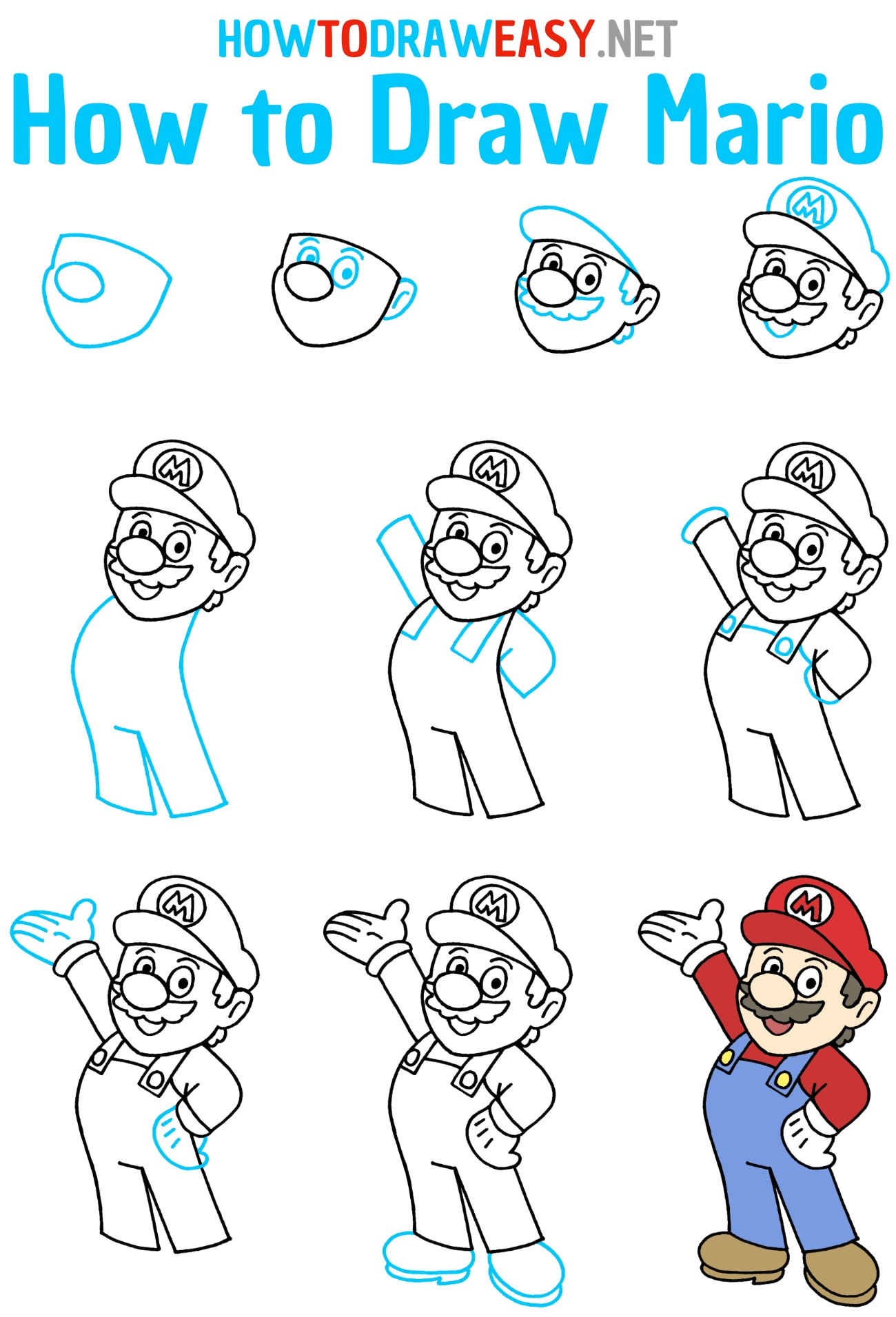 How To Draw Mario How To Draw Easy