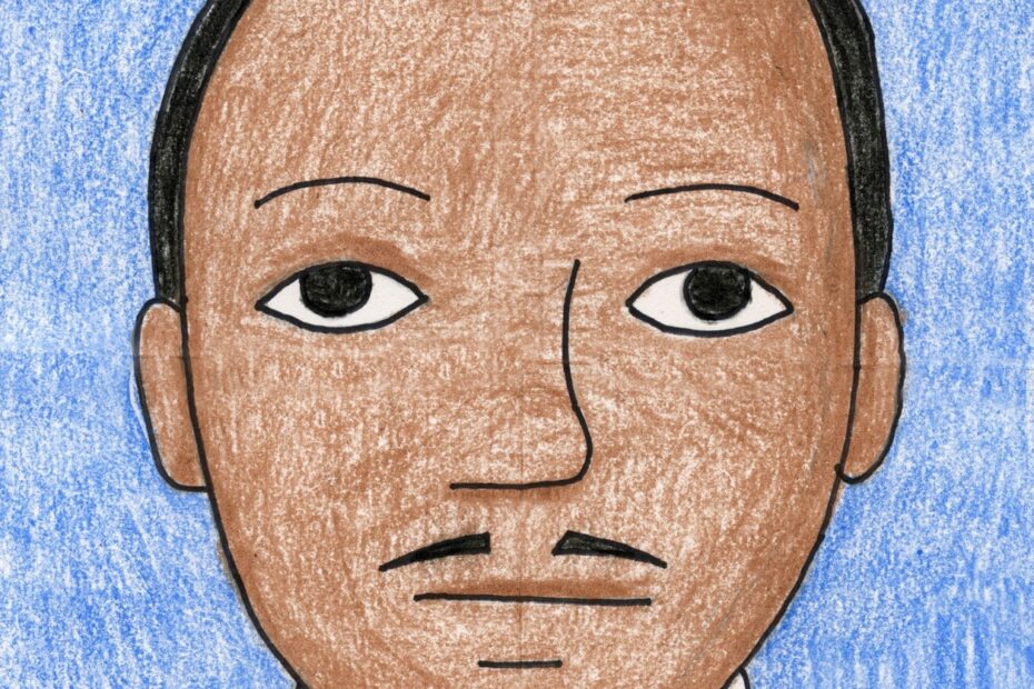 How To Draw Martin Luther King Jr Easy Directed Drawing Lesson For Kids