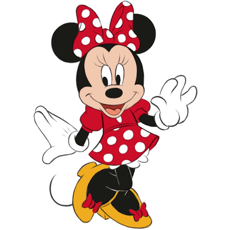 How To Draw Minnie Mouse Easy Drawing Art