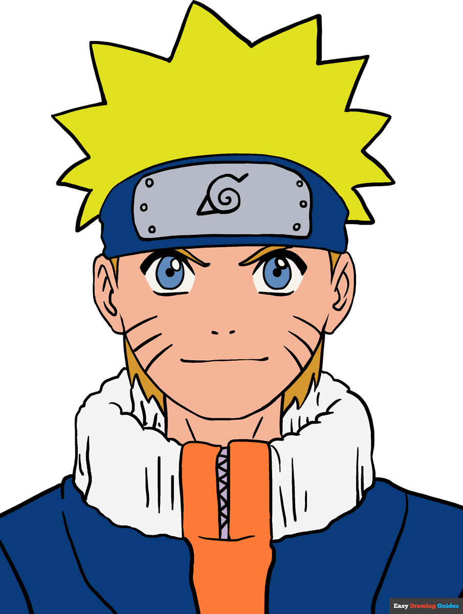 How To Draw Naruto In A Few Easy Steps Easy Drawing Guides