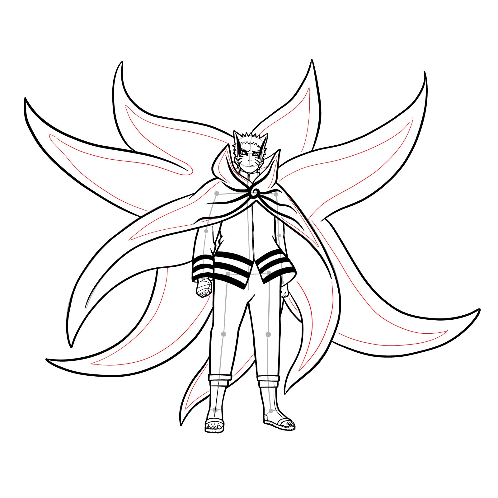How To Draw Naruto In Baryon Mode A Step by Step Guide