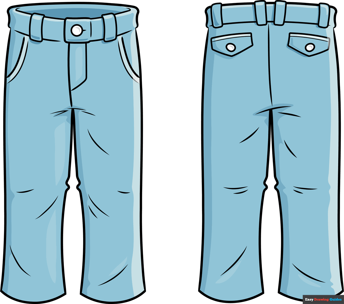 How To Draw Pants Really Easy Drawing Tutorial