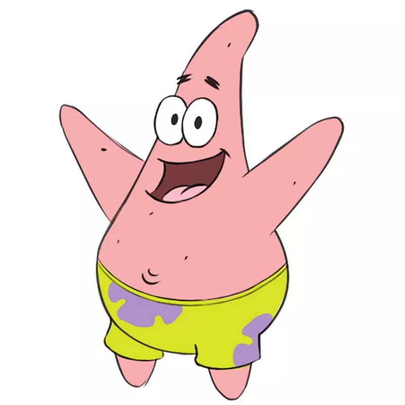How To Draw Patrick Star Easy Drawing Art