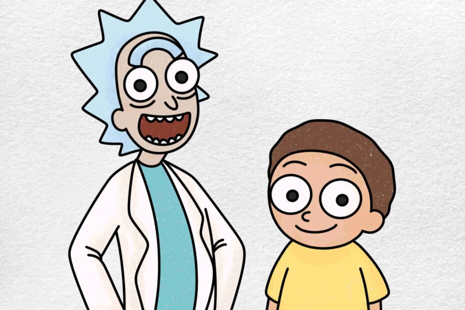 How To Draw Rick And Morty HelloArtsy