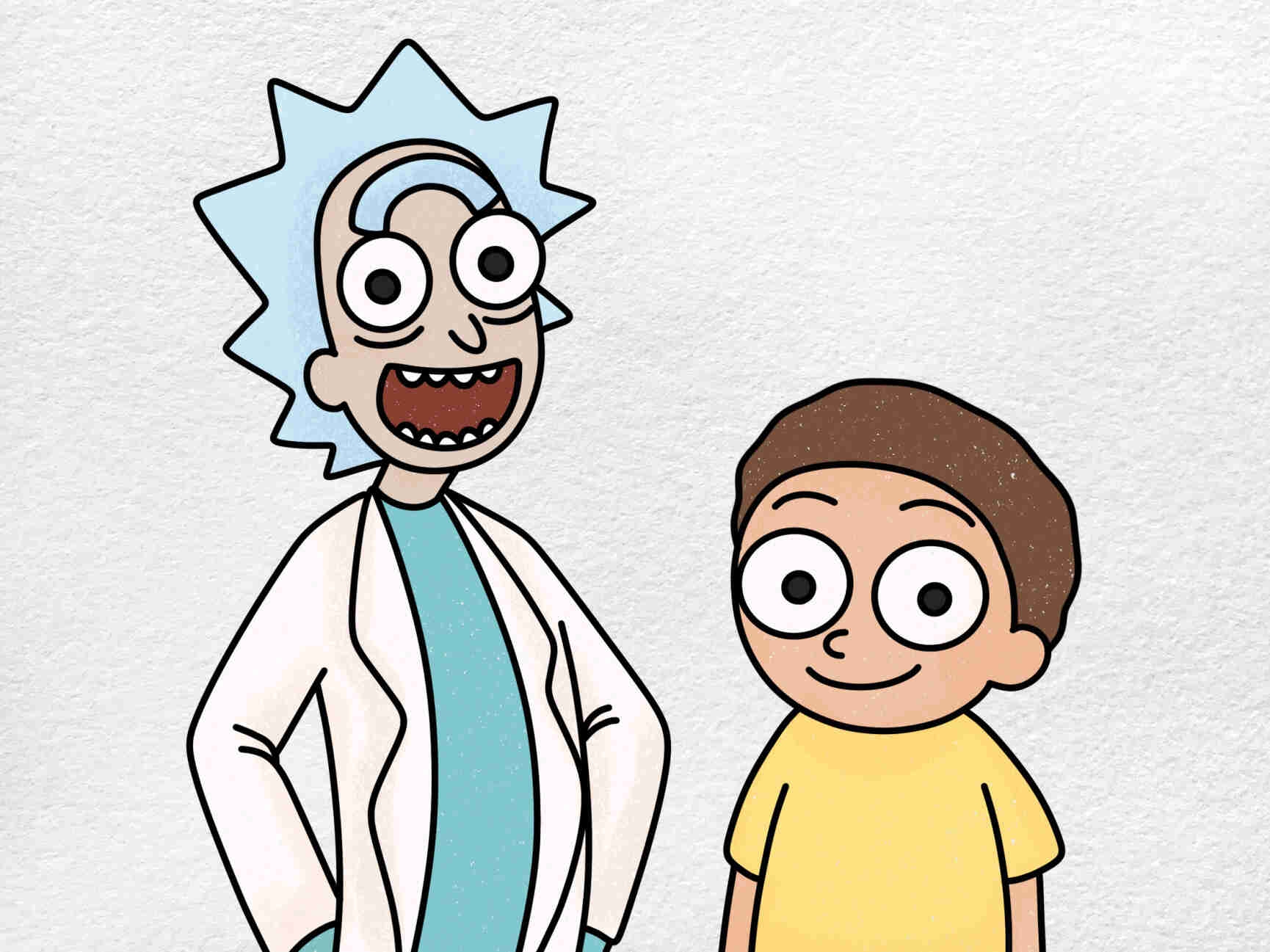 How To Draw Rick And Morty HelloArtsy