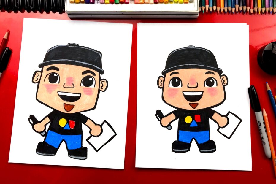 How To Draw Rob From Art For Kids Hub Art For Kids Hub