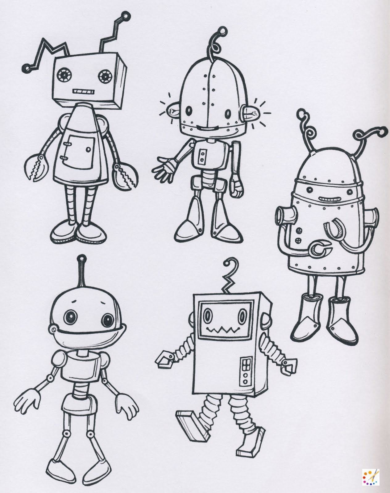 How To Draw Robot Step By Step For Kids U0026 Beginners