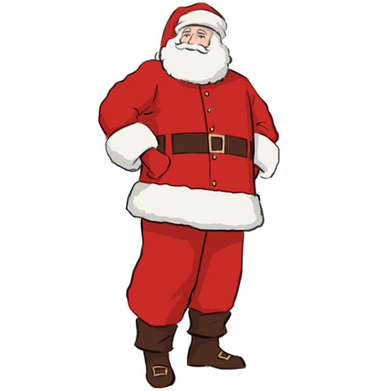 How To Draw Santa Claus Easy Drawing Art