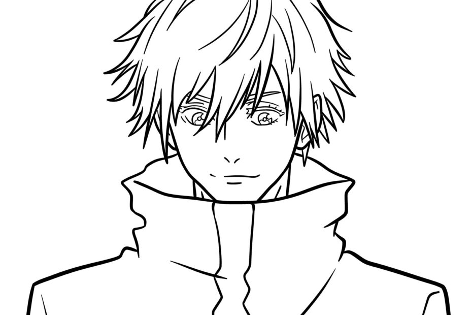 How To Draw Satoru Gojo s Face Six Eyes And Snow White Hair