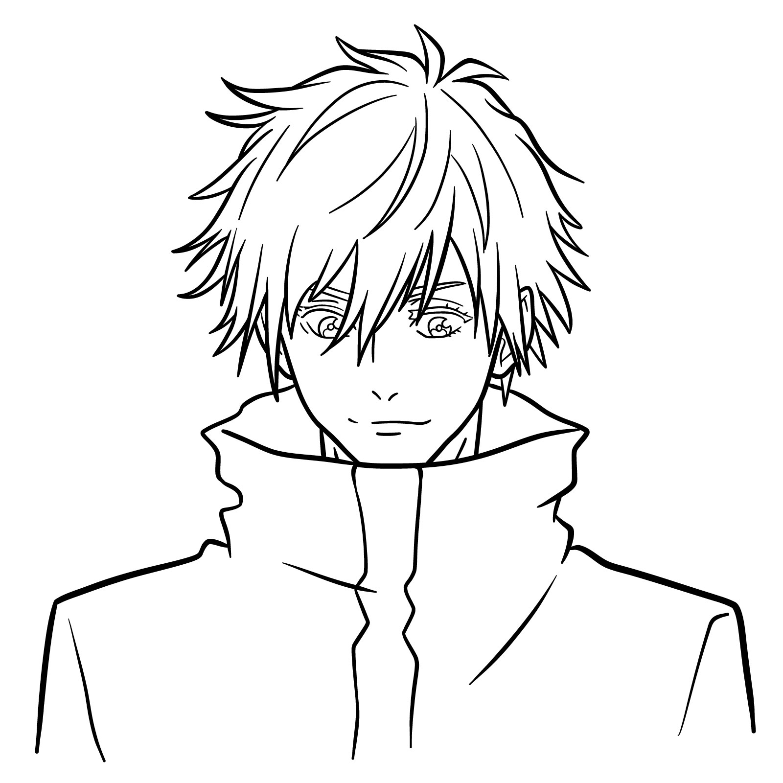 gojo drawing easy
