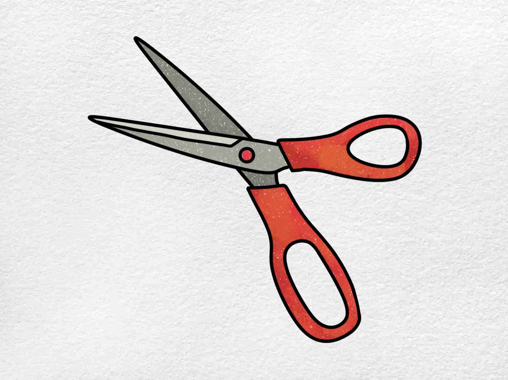 How To Draw Scissors HelloArtsy