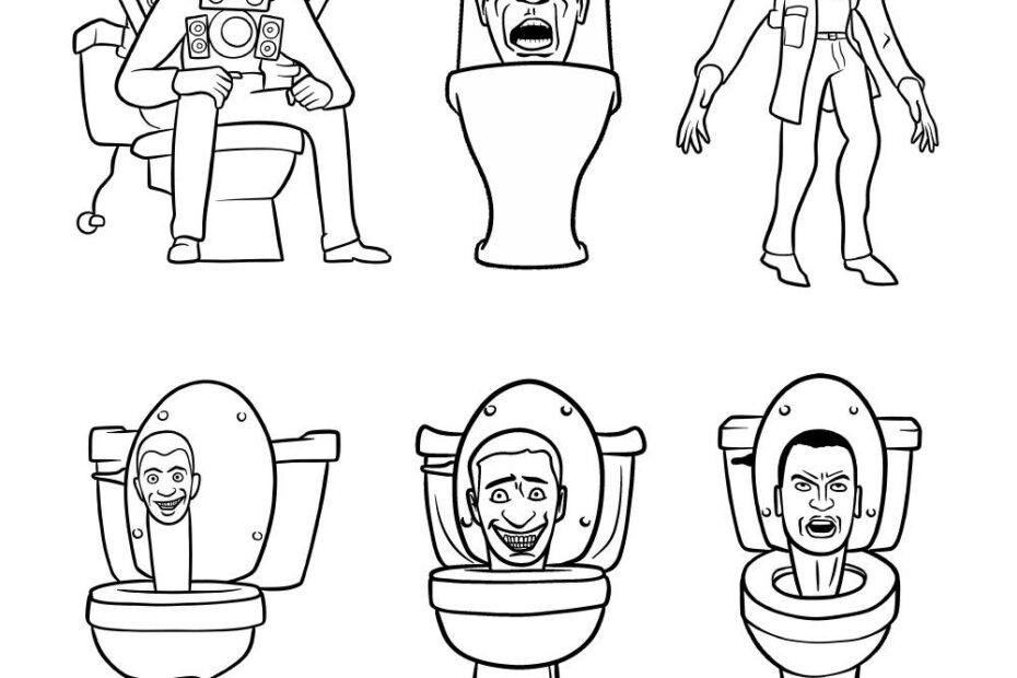 How To Draw Skibidi Toilet 6 Detailed Drawing Guides In 1