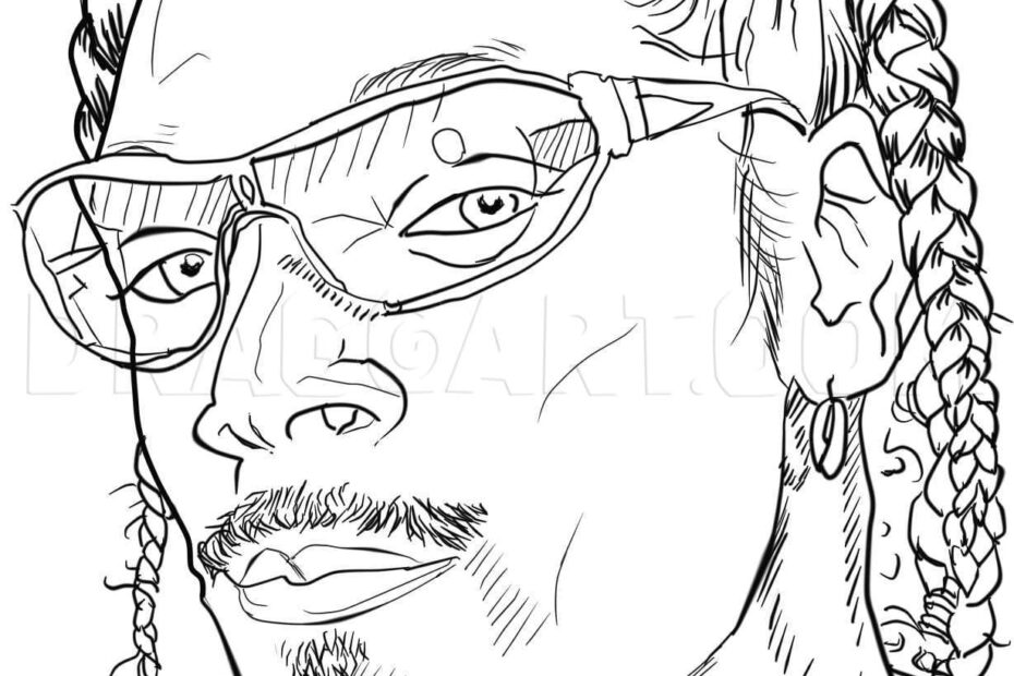 How To Draw Snoop Dogg Drawing Step By Step By Catlucker DragoArt