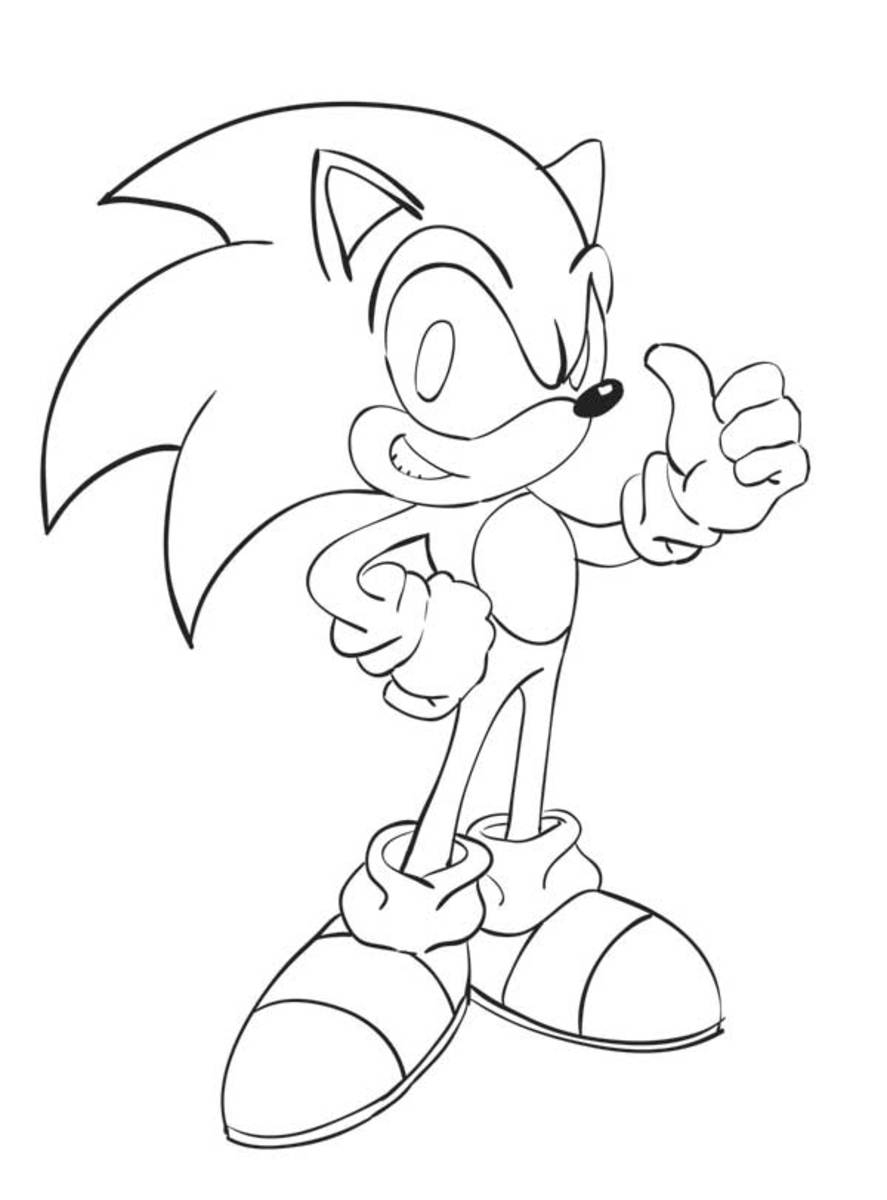 How To Draw Sonic The Hedgehog A Smashing Tutorial HubPages