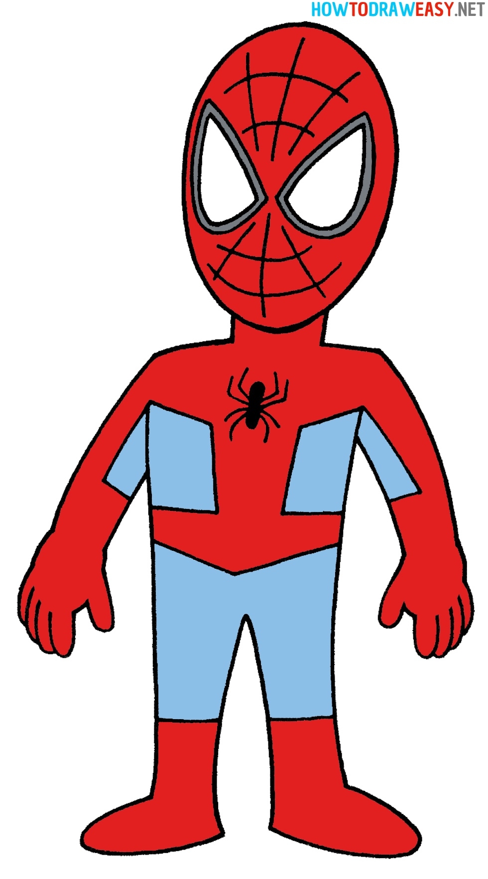 How To Draw Spider Man Step By Step How To Draw Easy