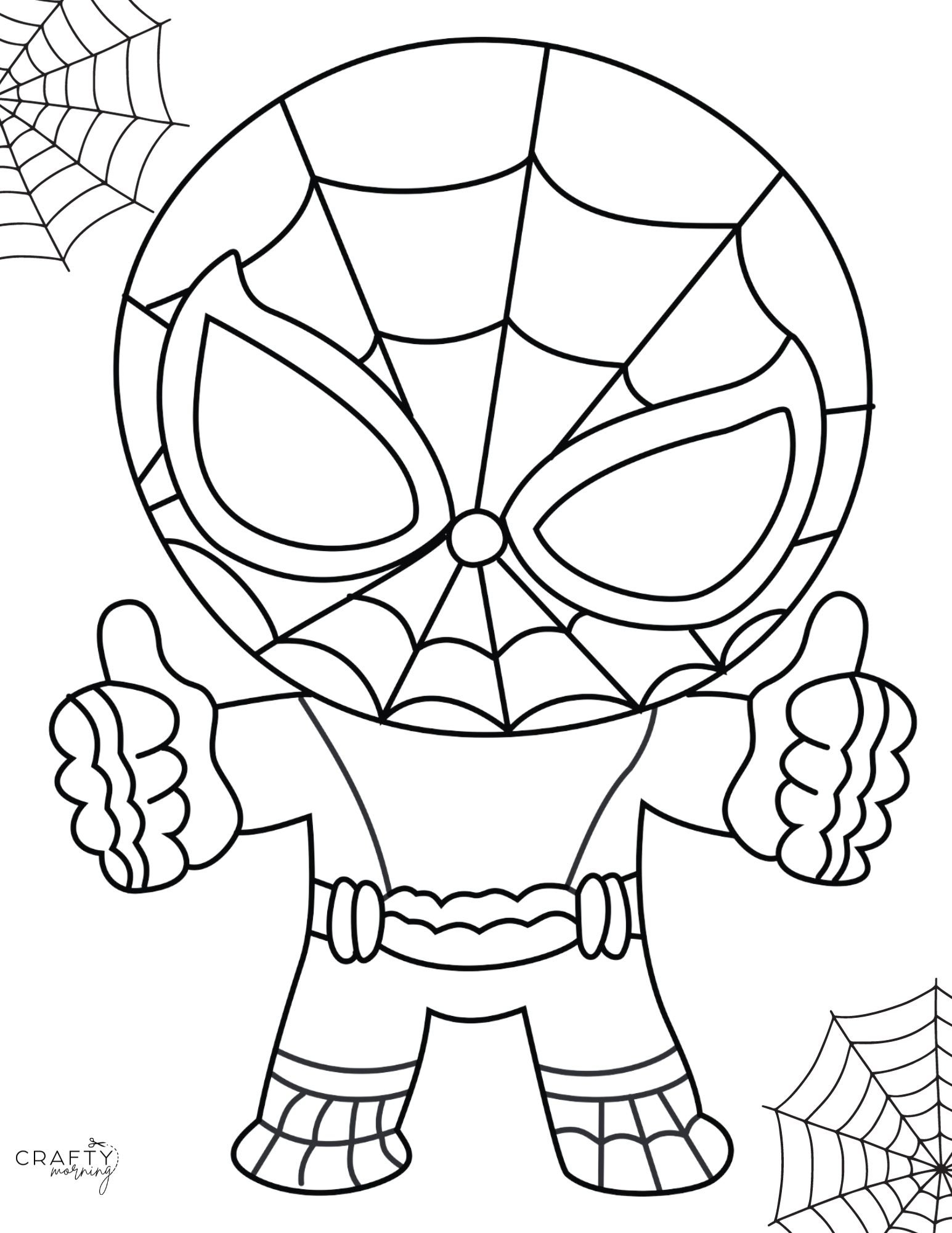 How To Draw Spiderman For Kids Crafty Morning