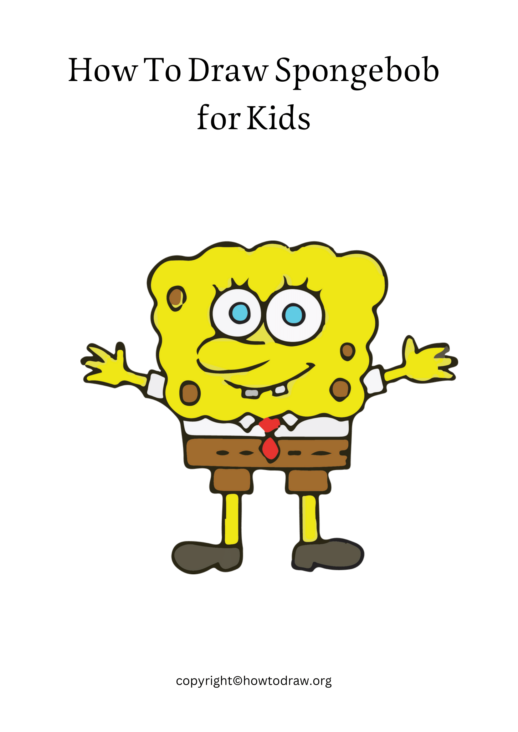 spongebob easy drawing