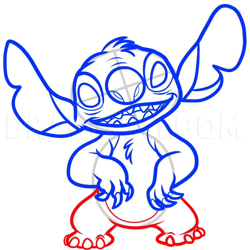 How To Draw Stitch Drawing Step By Step By Dawn DragoArt
