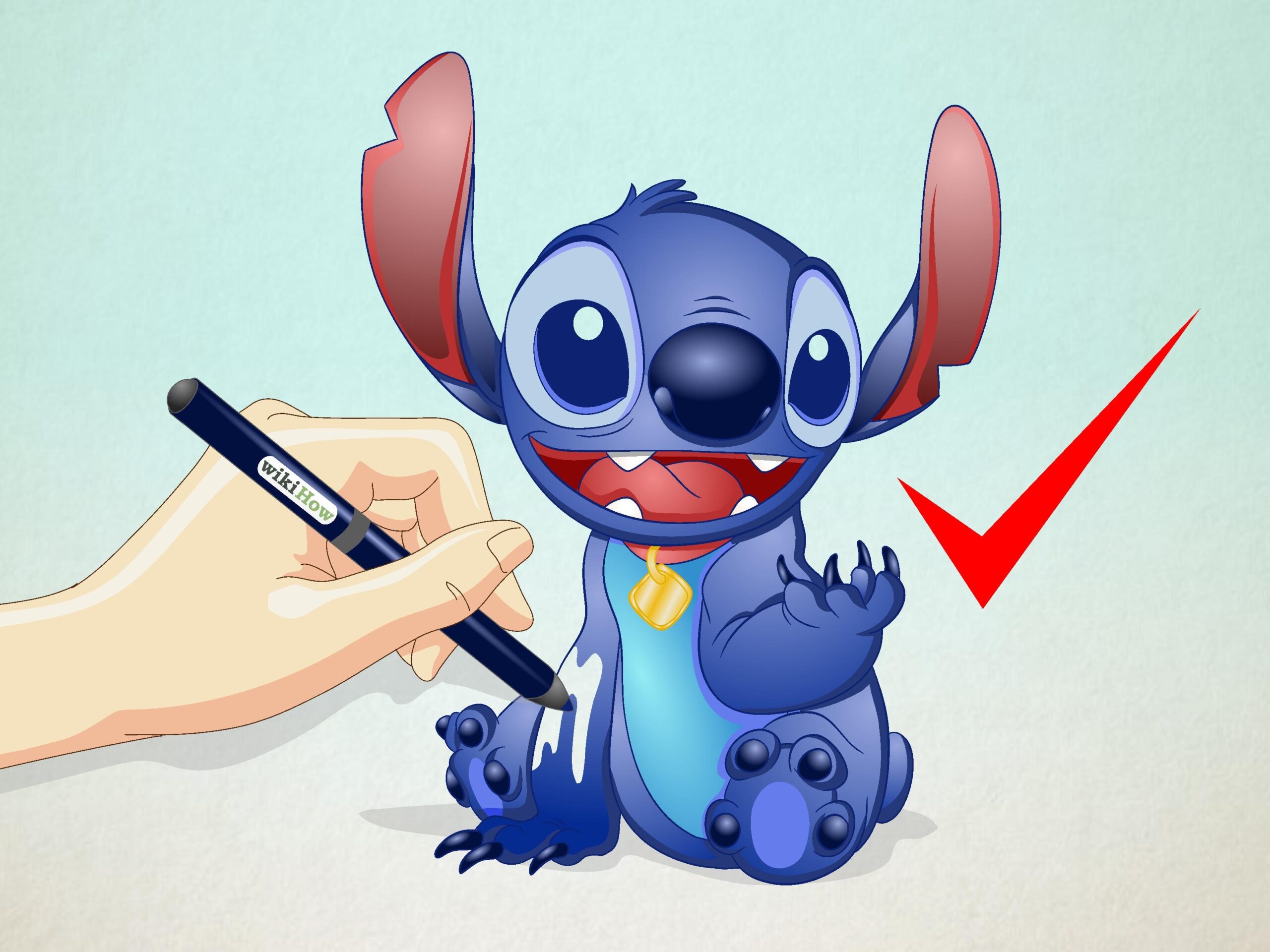 how to draw a stitch