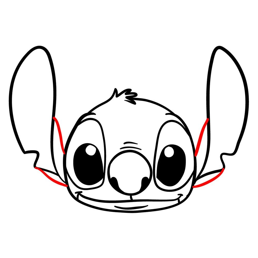 How To Draw Stitch s Head Sketchok Easy Drawing Guides