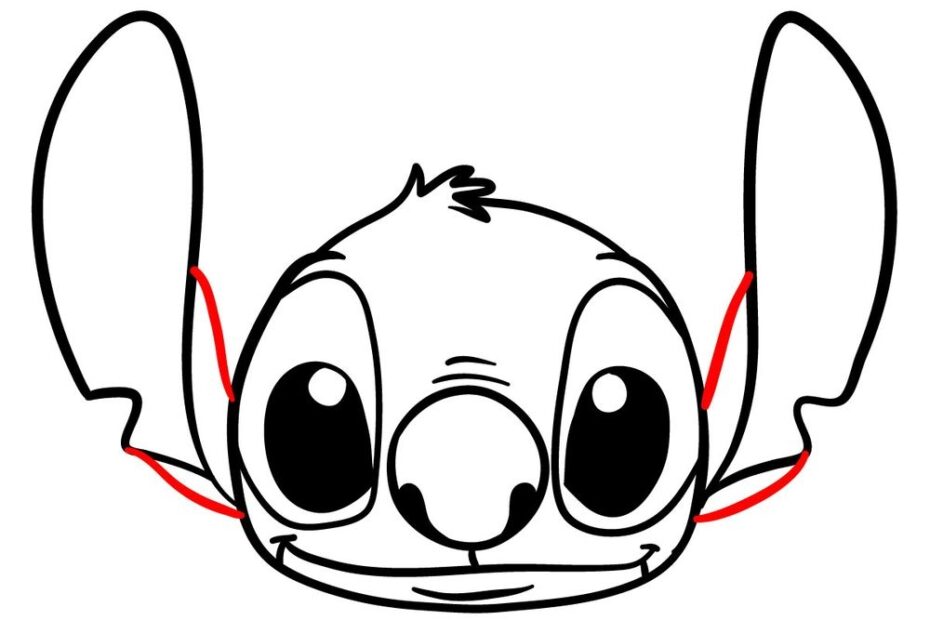 How To Draw Stitch s Head Sketchok Easy Drawing Guides