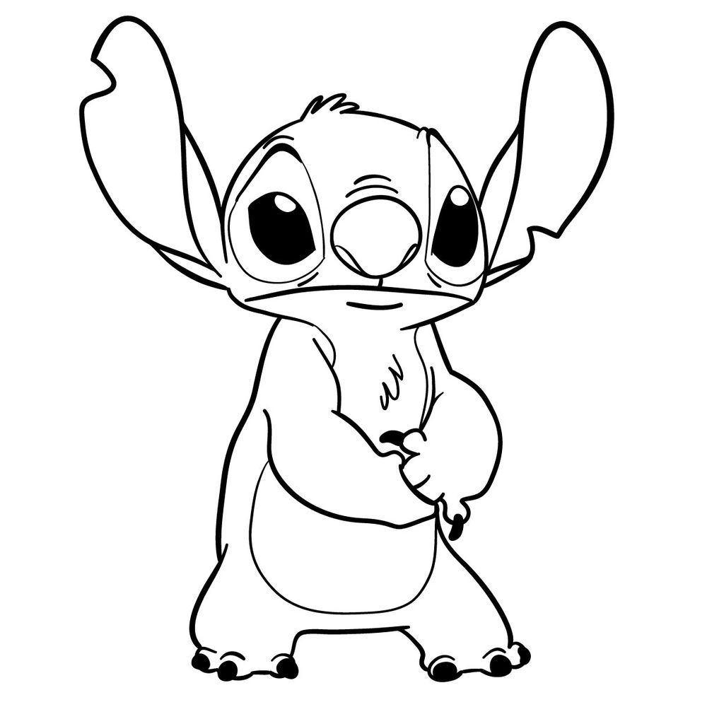 How To Draw Stitch The Alien Koala A Step by Step Guide