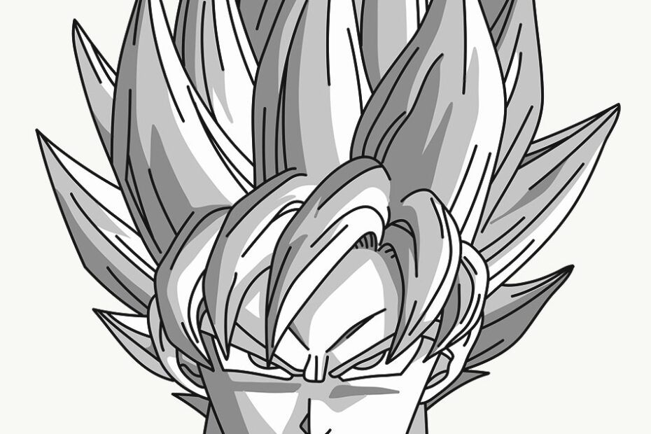 How To Draw Super Saiyan Goku From Dragon Ball MANGA JAM