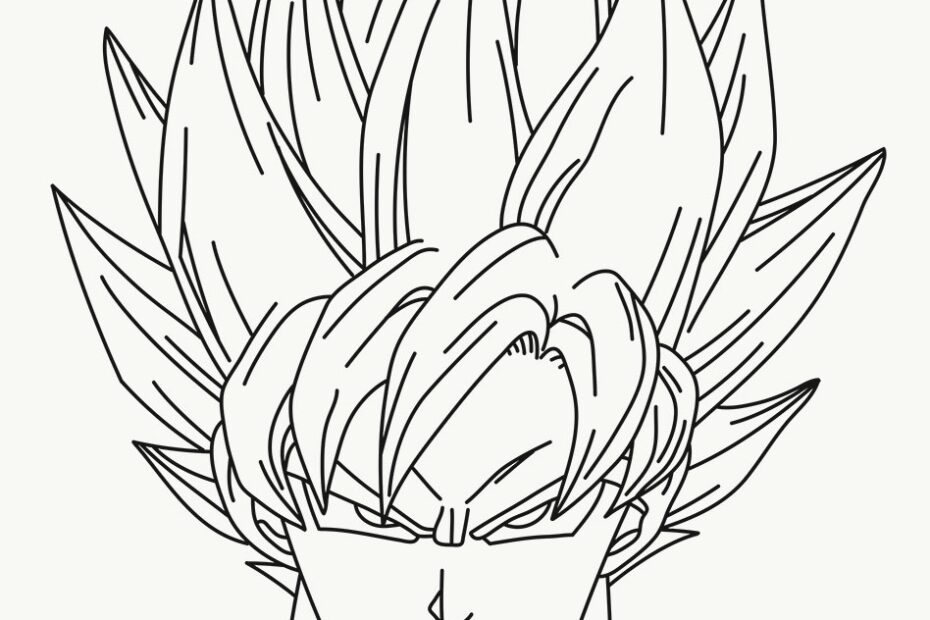 How To Draw Super Saiyan Goku From Dragon Ball MANGA JAM