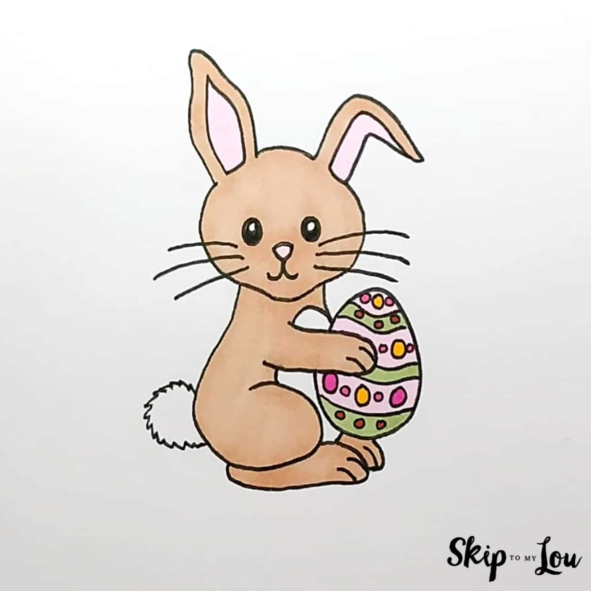 easy rabbit drawing