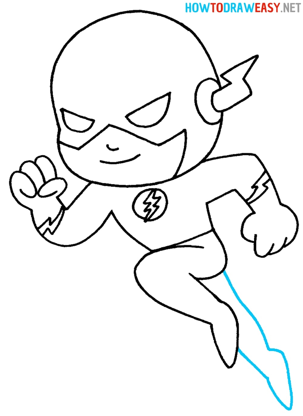 How To Draw The Flash How To Draw Easy