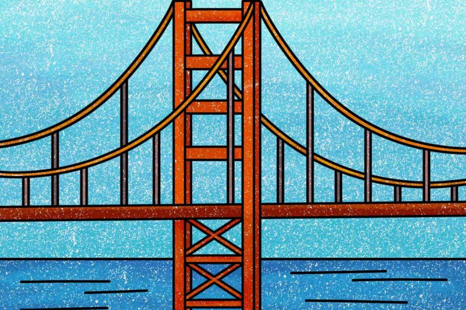 How To Draw The Golden Gate Bridge HelloArtsy