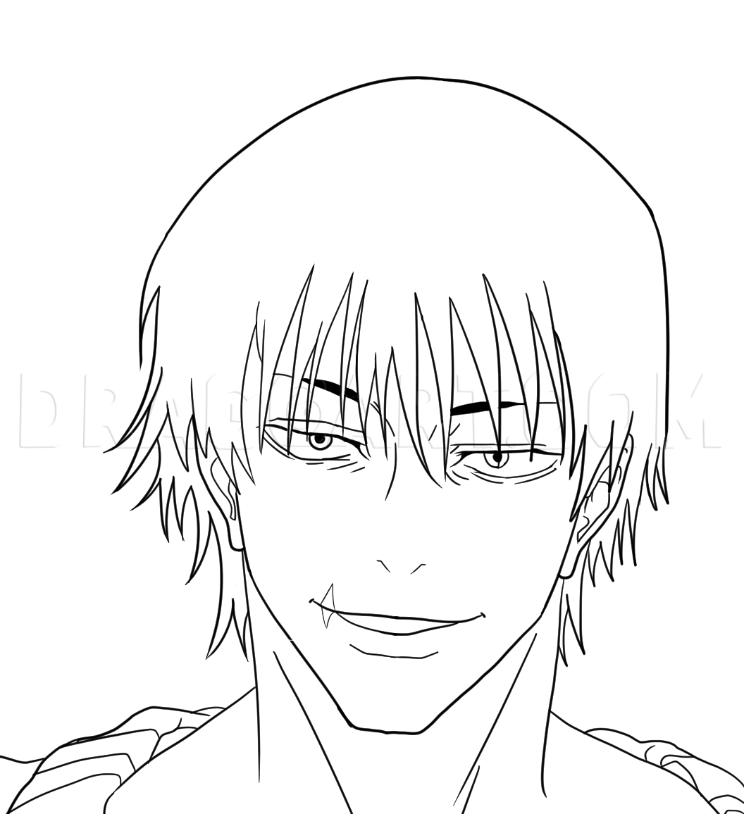 How To Draw Toji Jjk Drawing Step By Step By Cocoapebbles 