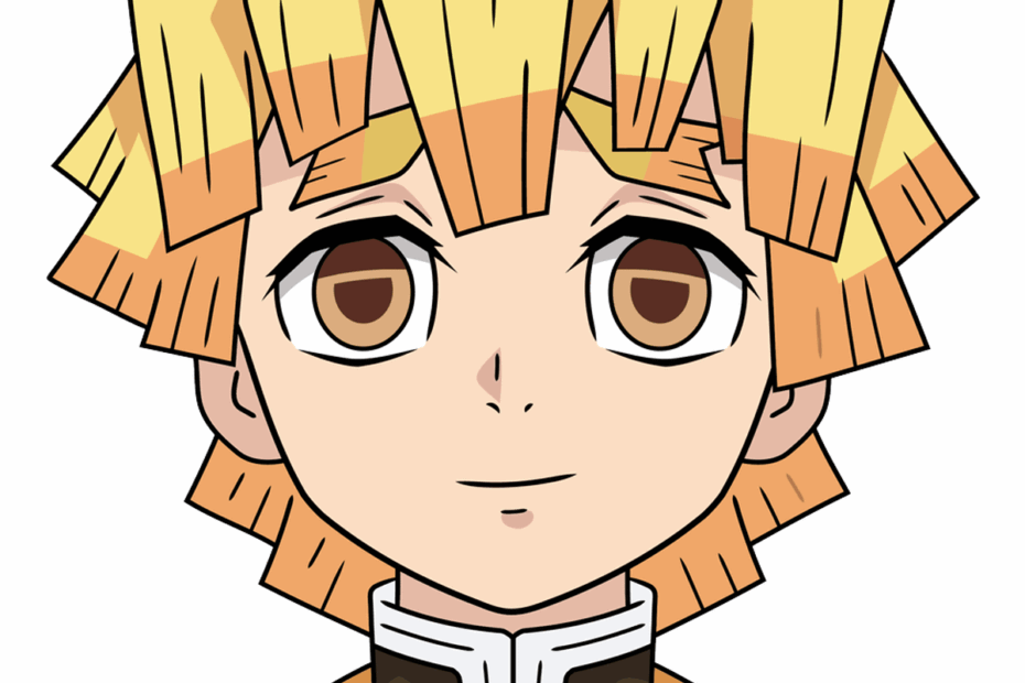 How To Draw Zenitsu Agatsuma From Demon Slayer Really Easy Drawing Tutorial