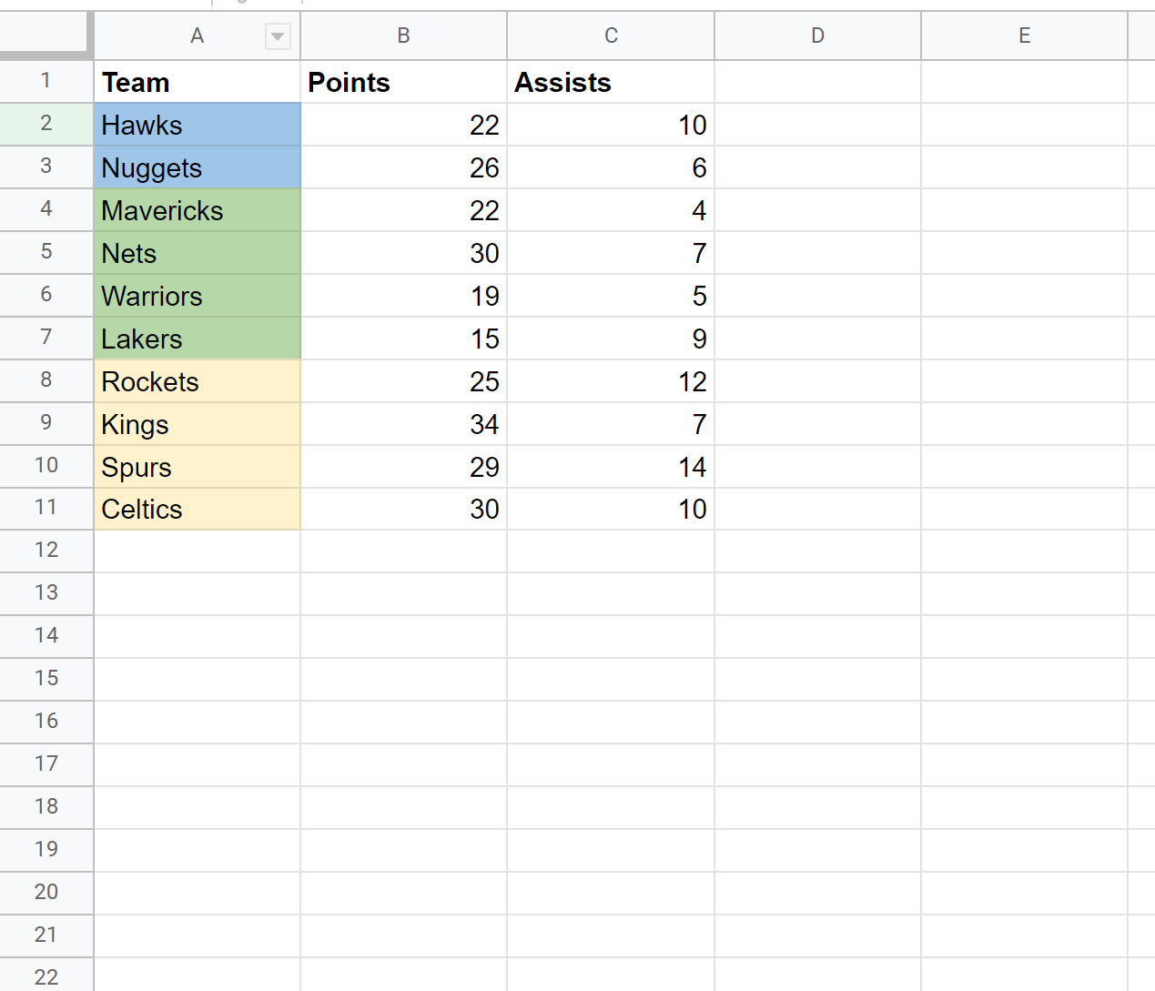 How To Filter Cells By Color In Google Sheets With Example 