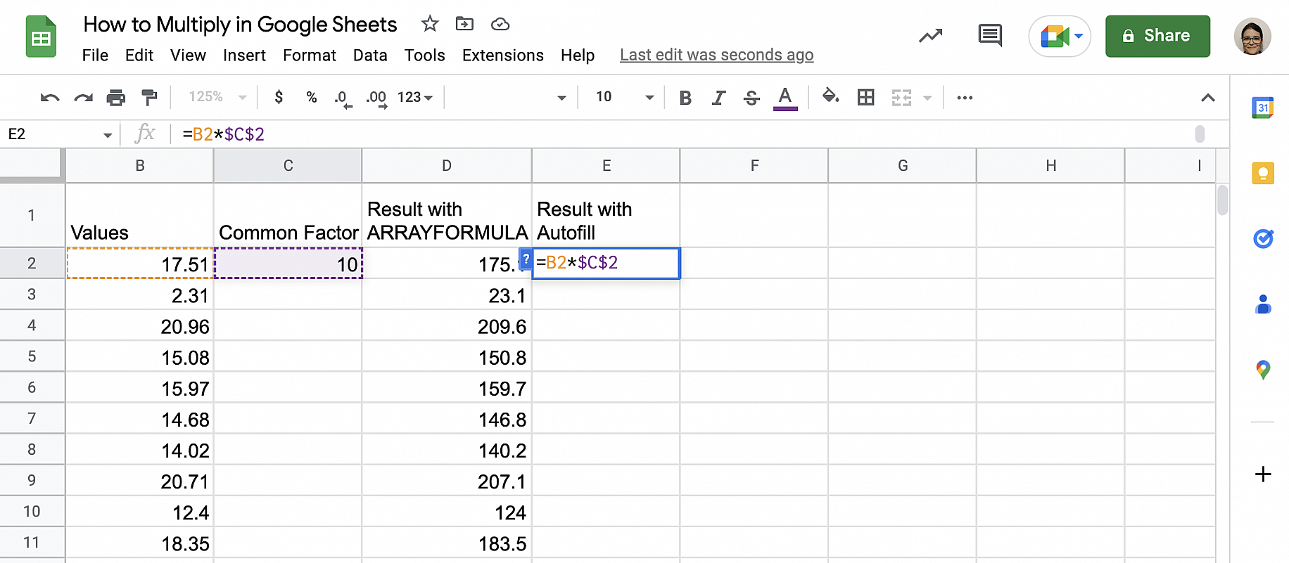 How To Multiply In Google Sheets Examples Layer Blog