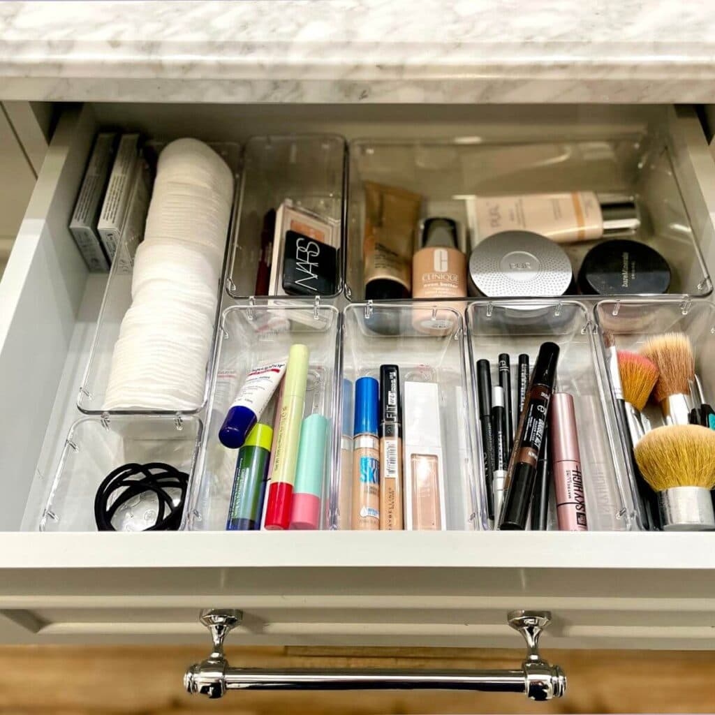 bathroom drawer organizers