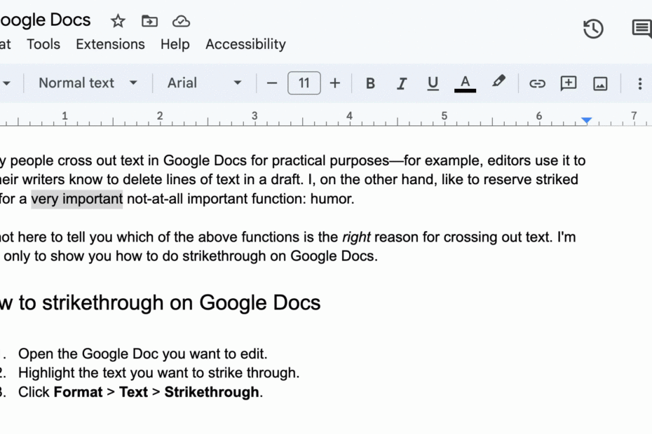 How To Strikethrough On Google Docs Zapier