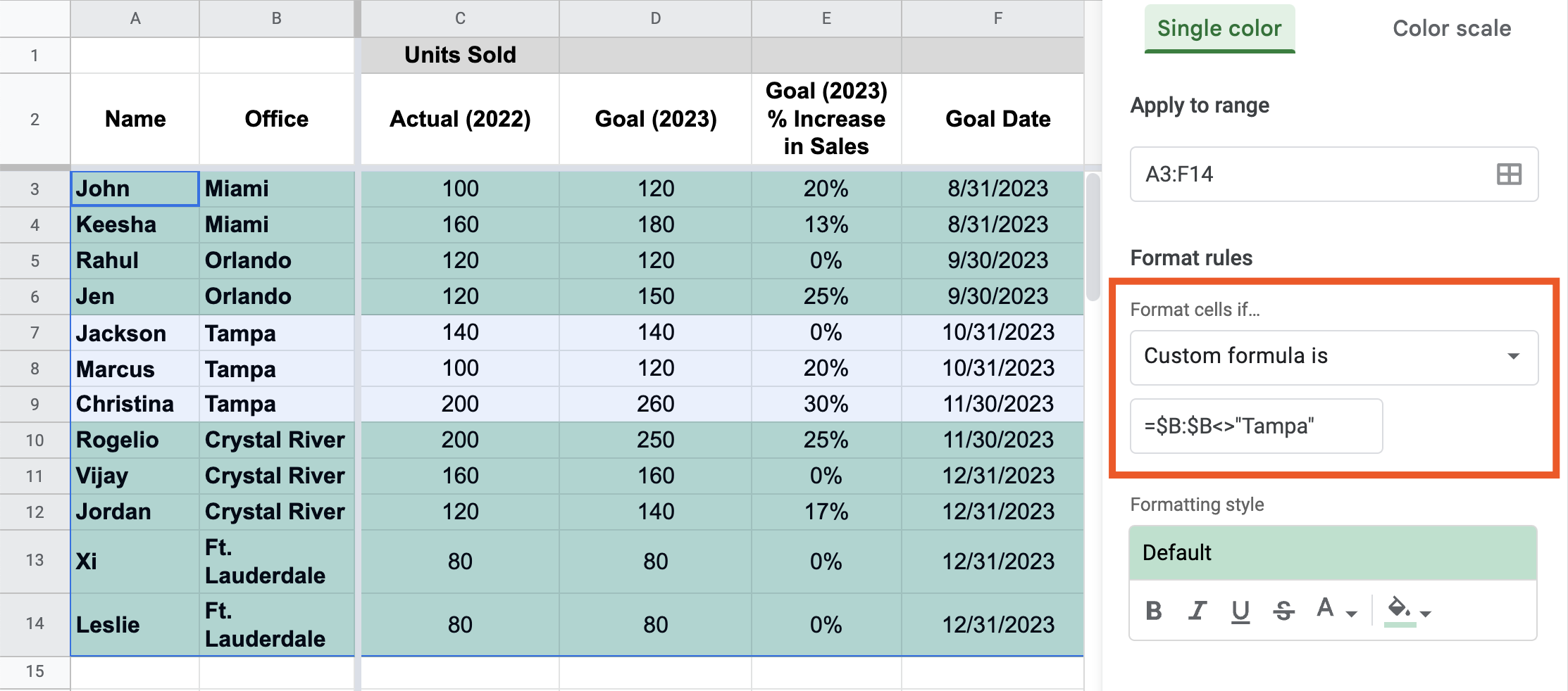 How To Use Conditional Formatting In Google Sheets Zapier