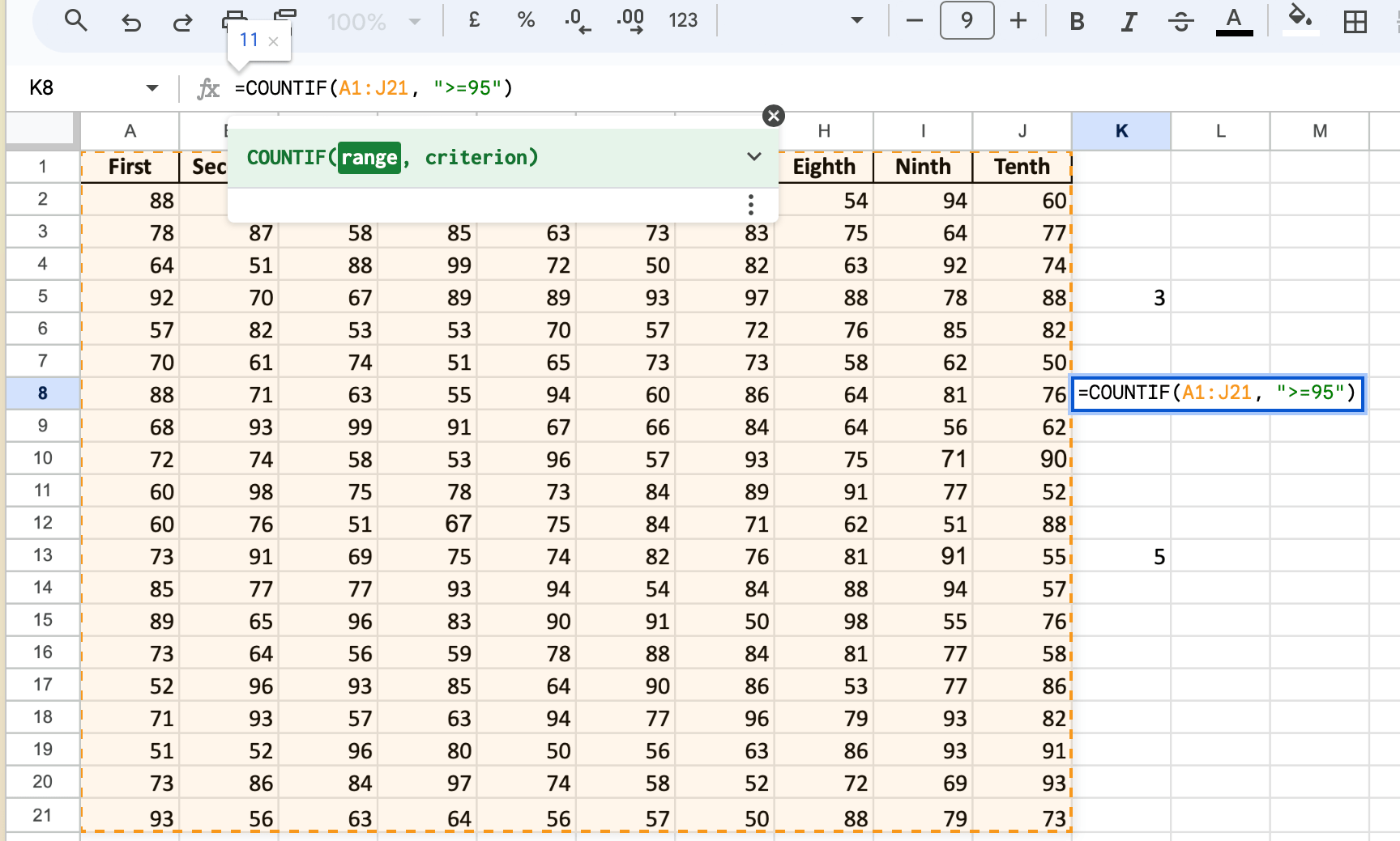 How To Use The COUNTIF Google Sheets Function In 2025