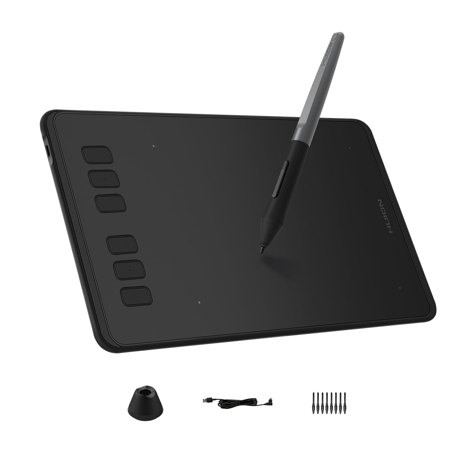 Huion Inspiroy H640P Graphics Drawing Tablet Android Support With Battery Free Stylus And 8192 Pressure Sensitivity